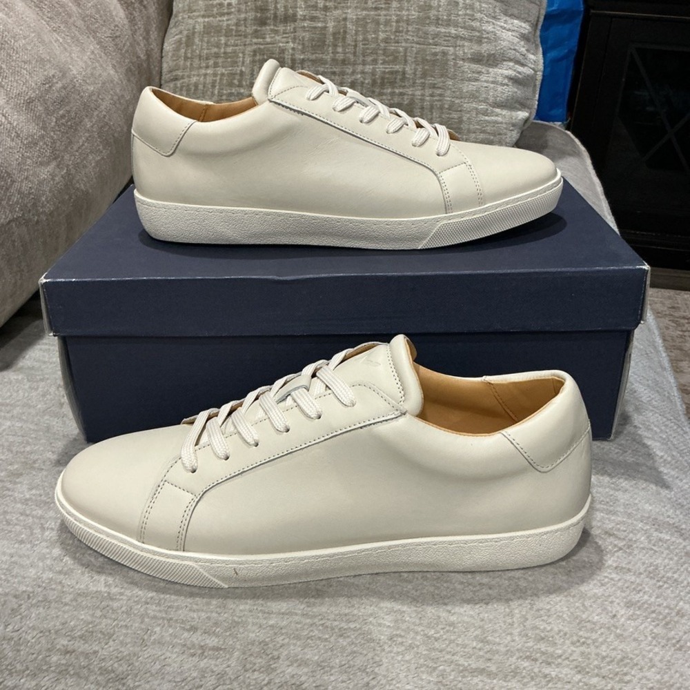 NWT Ace Marks The LoPro Crema Leather Open Lace Sneaker Mens Size 8